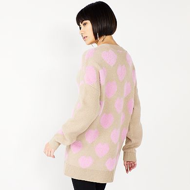 Women's Celebrate Togehter™ Open Front Hearts Cardigan