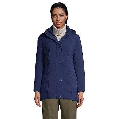 Women's Lands' End Quilted Stretch Down Coat