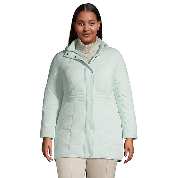 Plus Size Lands' End Quilted Stretch Down Coat