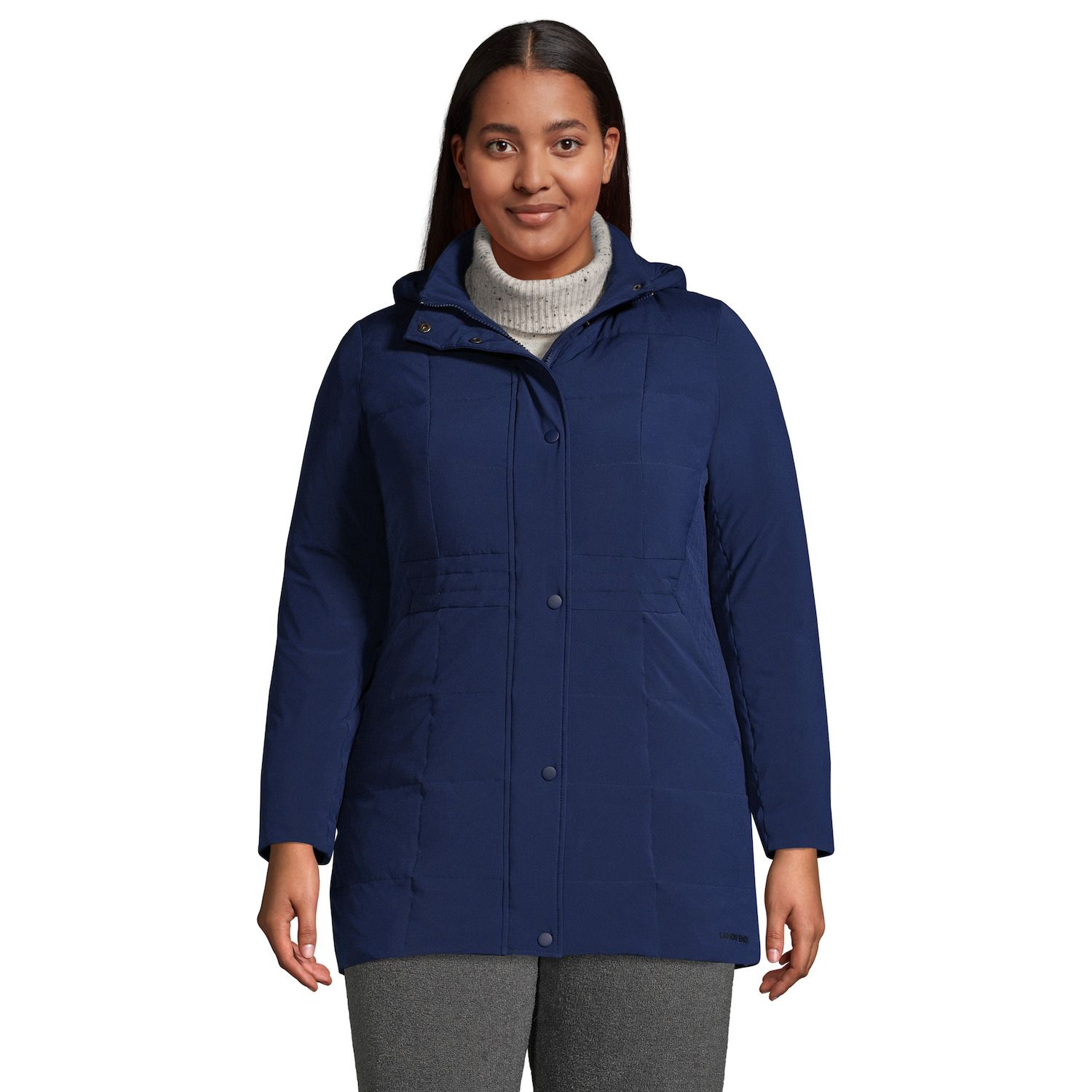 lands end plus size parka