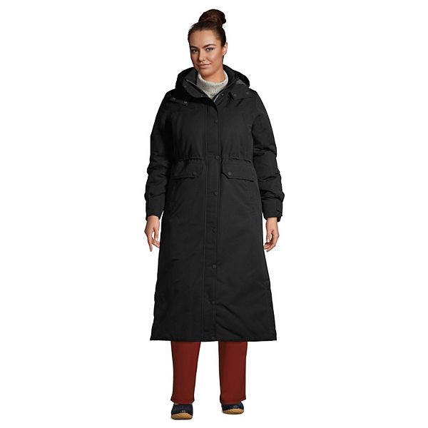 Plus Size Lands' End Expedition Down Waterproof Long Winter Coat
