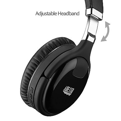 Adesso Xtream P600 Multimedia Bluetooth Active Noise Cancellation Headphones with Built-in Microphone