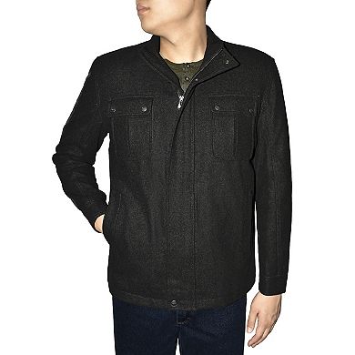 Big & Tall Victory Outfitters Wool-Blend Stand-Collar Jacket