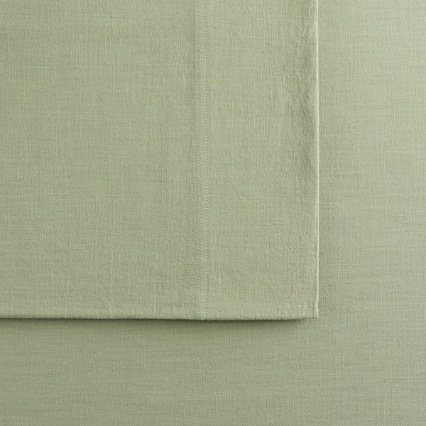 Sonoma Goods For Life&reg; Linen Sheet Set with Pillowcases - Olive (STD PC 2PK)