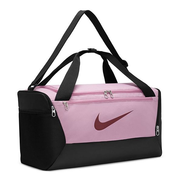  Nike Brasilia 9.5 Small Training Gym Sports Duffel Bag  (Pink/Dark Pink/Black)