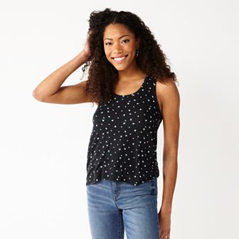 Juniors' SO® Relaxed Scoopneck Tank Top