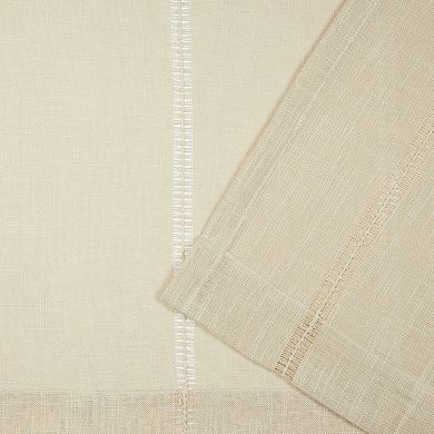 ELLE DECOR Fiona Sheer 2-panel Window Curtain Set