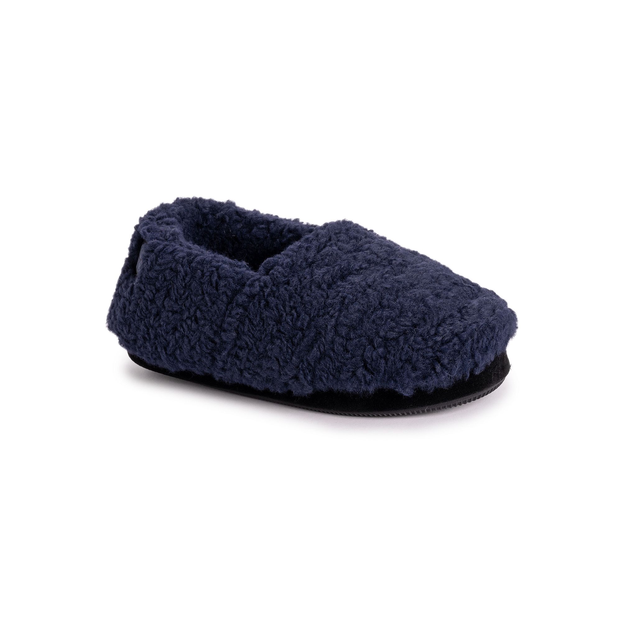 Womens MUK LUKS Talora Sherpa Slippers, Size: Medium, Dark Blue