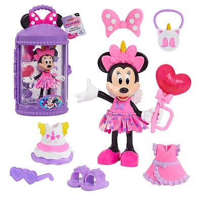 Disney Junior Minnie Mouse Unicorn Fashion Doll with Case by Just Play