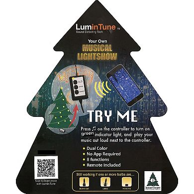 Christmas Time 6.5-ft. LED Frosted Fir Snowy Artificial Christmas Tree