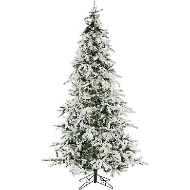 Christmas Time 7.5-ft. LED Pine Snowy Artificial Christmas Tree