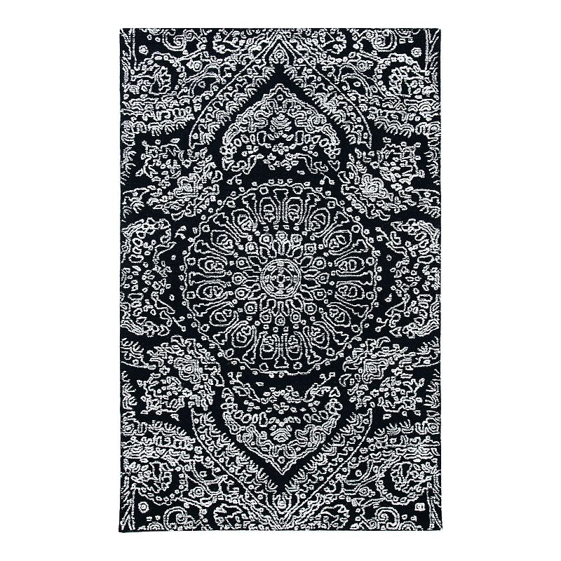 Safavieh Metro Cassio Area Rug, Black, 6Ft Rnd
