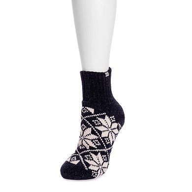 Women's MUK LUKS Chenille Headband and Moisturizing Socks Set