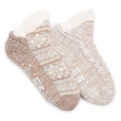 Women's MUK LUKS 2-Pack Short Cabin Socks