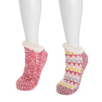 Women's MUK LUKS 2-Pack Short Cabin Socks