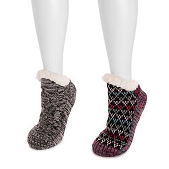 Women's MUK LUKS 2-Pack Short Cabin Socks