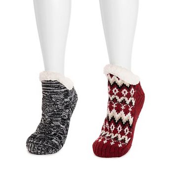 Women's MUK LUKS 2-Pack Short Cabin Socks