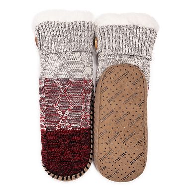 Women's MUK LUKS Chunky Short Slipper Socks