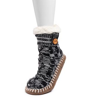 Women's MUK LUKS Chunky Short Slipper Socks