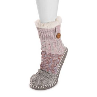 Women's MUK LUKS Chunky Short Slipper Socks