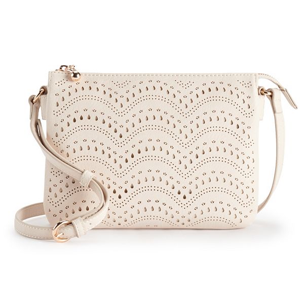 LC Lauren Conrad Candide Crossbody Bag, Light Pink