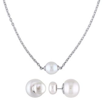 Stella Grace Freshwater Cultured Pearl Necklace & Earring Set