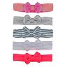 Baby Girl Elli by Capelli 5-Pack Bright Bow Headwraps Set