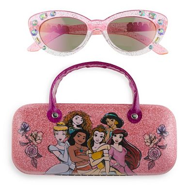 Disney Princess Girls Sunglasses & Case Set