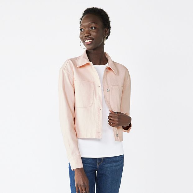 Petite Nine West Trucker Jean Jacket