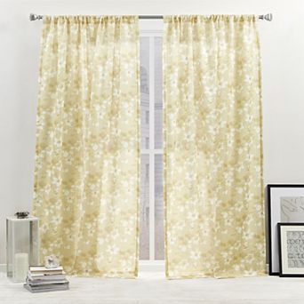 Nicole Miller New York Dara Light Filtering 2-panel Window Curtain Set