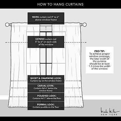 Nicole Miller New York Hattie Light Filtering Window Curtain