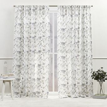 Nicole Miller New York Hattie Light Filtering 2-panel Window Curtain Set