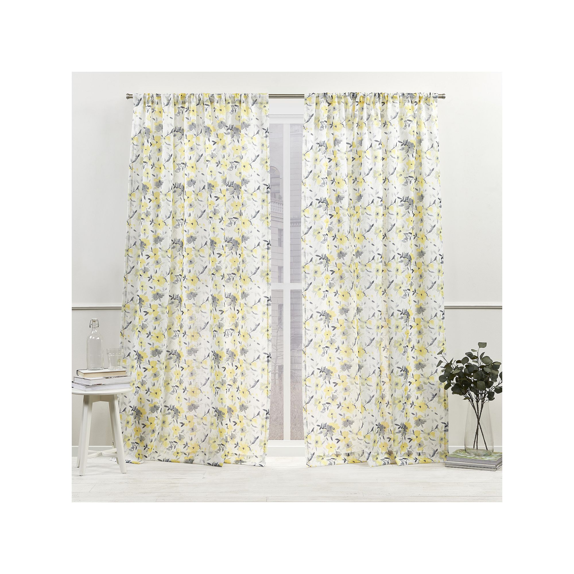 Nicole Miller New York Hattie Light Filtering 2-panel Window Curtain Set, Y