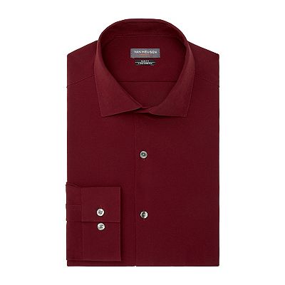 Men's Van Heusen Slim-Fit Traveler Hidden Button-Down Collar Dress Shirt
