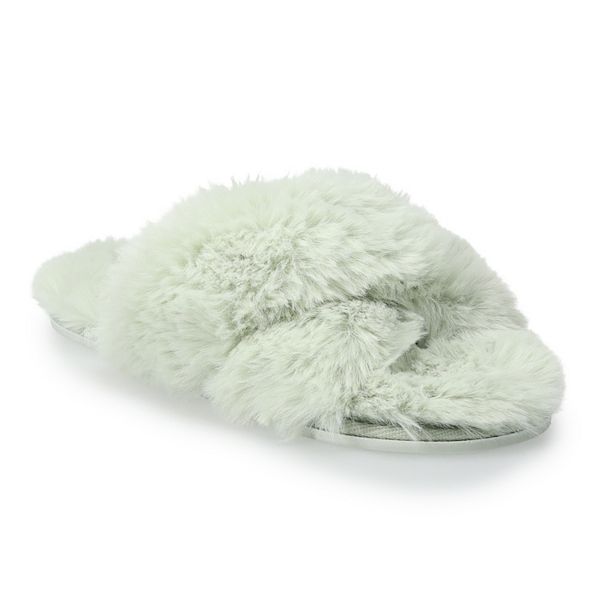 Kohls fuzzy slippers new arrivals