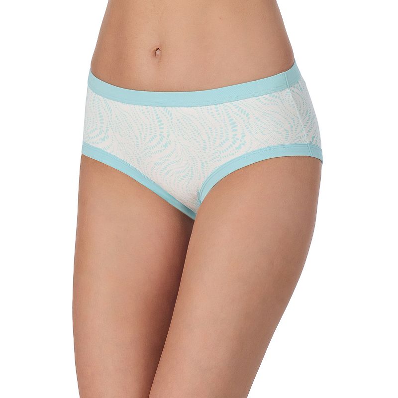 Juniors' Saint Eve® Super Soft Hipster Panty 5164053, Girl's, Size: Medium, Blue Wavy Dot