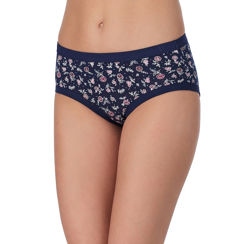 Juniors' Saint Eve® Super Soft Hipster Panty 5164053, Girl's, Size: XL, Black Ditsy Floral