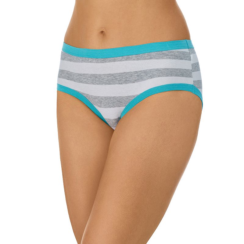 Juniors' Saint Eve® Super Soft Hipster Panty 5164053, Girl's, Size: Small, Gray Blue Stripe
