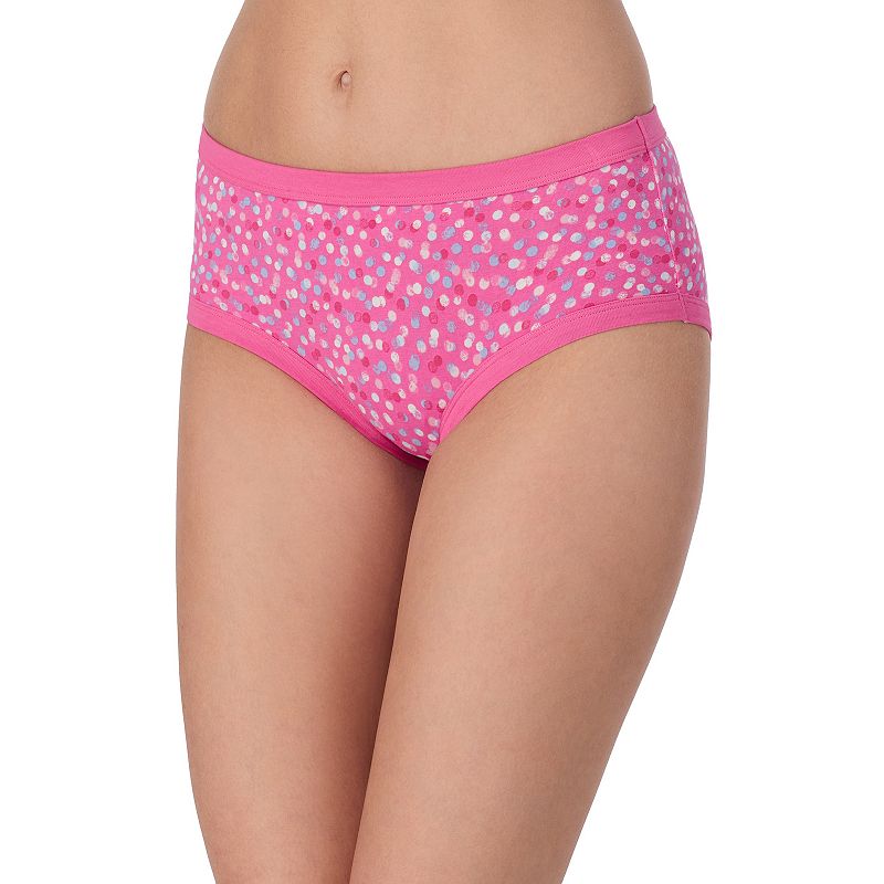 Juniors' Saint Eve® Super Soft Hipster Panty 5164053, Girl's, Size: Small, Sangria Dippin Dots