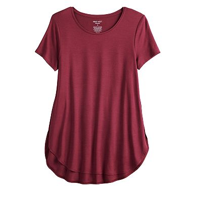 Women's Nine West Essential Soft-Spun Short Sleeve Tunic Tee
