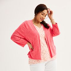 Women s Pink Cardigan Sweaters Shop for Everyday Apparel
