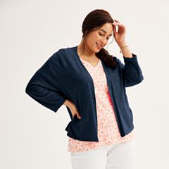 Kohls plus cheap size cardigans