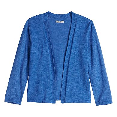 Petite Croft & Barrow® Open-Front Cardigan