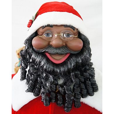 National Tree Company Dancing Life-Size Santa Christmas Floor Decor