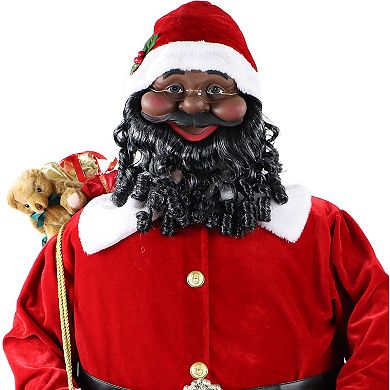 National Tree Company Dancing Life-Size Santa Christmas Floor Decor
