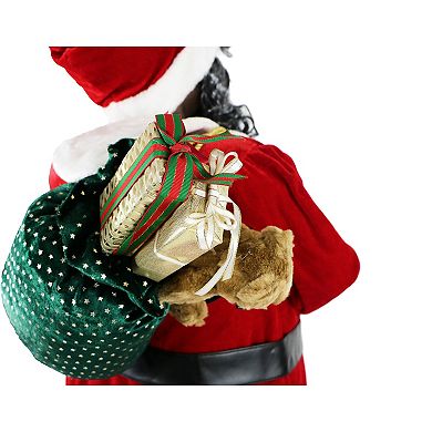 National Tree Company Dancing Life-Size Santa Christmas Floor Decor