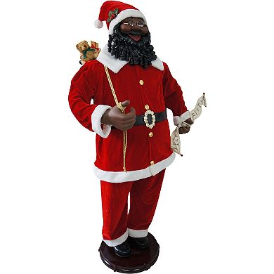 National Tree Company Dancing Life-Size Santa Christmas Floor Decor