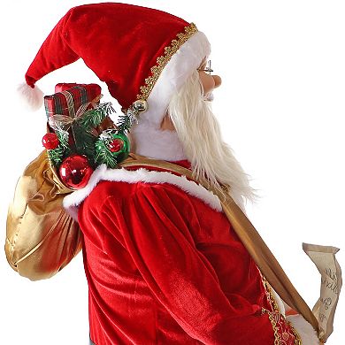 National Tree Company Dancing Santa Life-Size Christmas Floor Decor