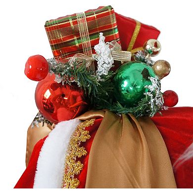 National Tree Company Dancing Santa Life-Size Christmas Floor Decor