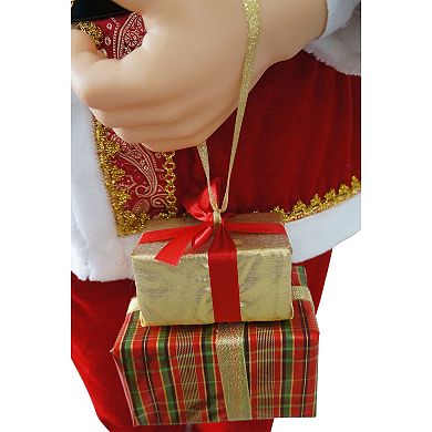 National Tree Company Dancing Santa Life-Size Christmas Floor Decor